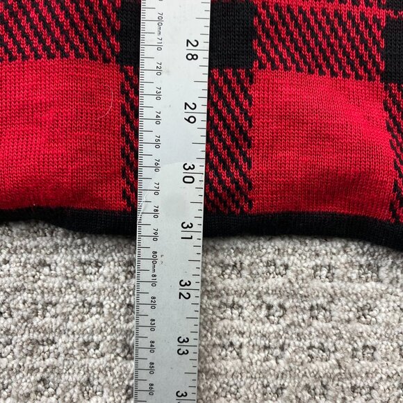 Motherhood Maternity Knit Shirt Women Size Extra Large XL Red Black Plaid - Picture 7 of 7